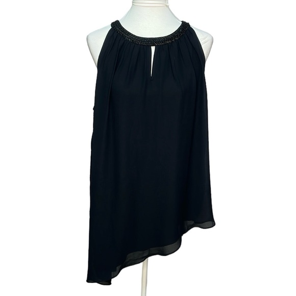 Lane Bryant Beaded Asymmetrical Hem Blouse - Picture 1 of 4